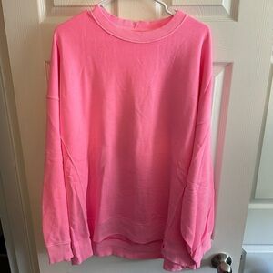 Aerie Neon Pink Oversized Sweatshirt